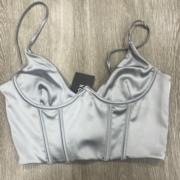 White fox size small satin corset - Picture 1 of 1